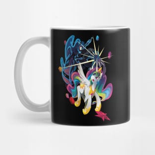 Nightmare Moon and Celestia Mug